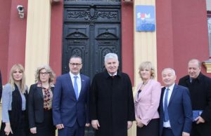 Predsjednik HDZ-a BiH i Hrvatskog narodnog sabora dr. Dragan Čović posjetio rektora Sveučilišta u Mostaru dr. Zorana Tomića i vodstvo Sveučilišta